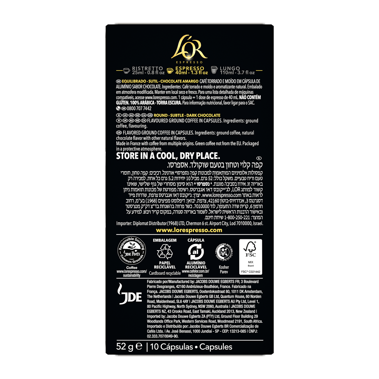 L'OR Chocolate Espresso Capsules - Image 7